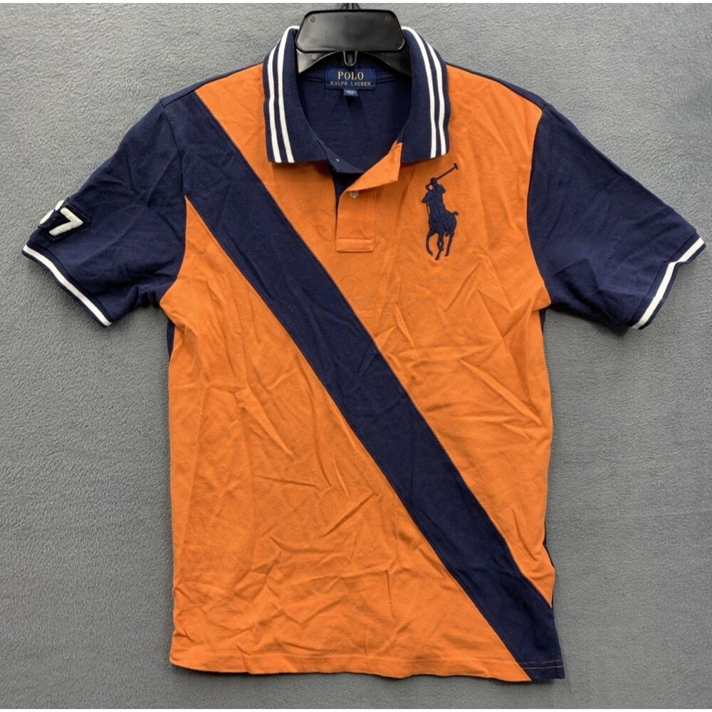 Polo Ralph Lauren Boys Polo Shirt School Short Sleeve Big Pony Size Large 14-16